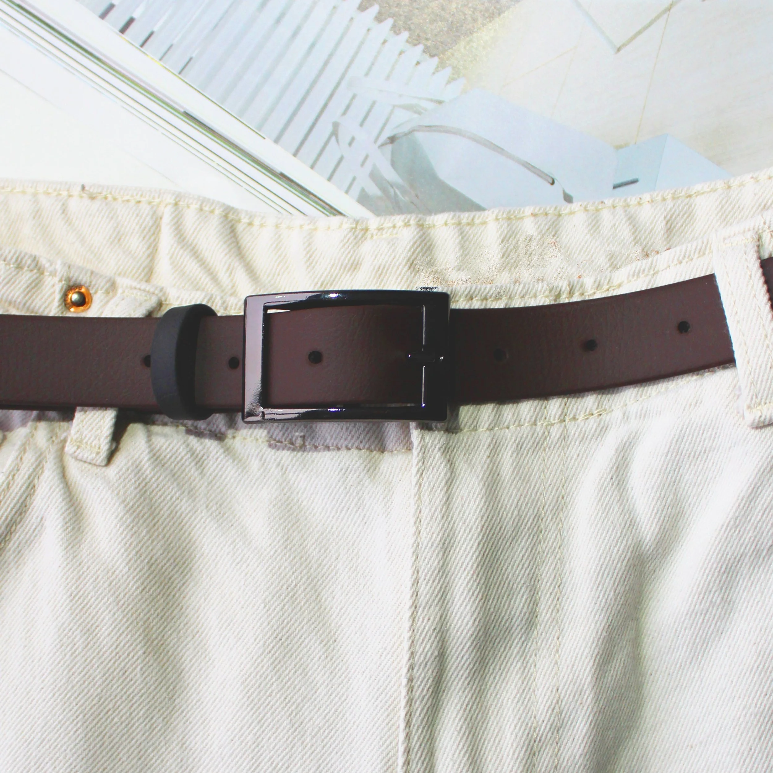 Ceinture marron foncé sale